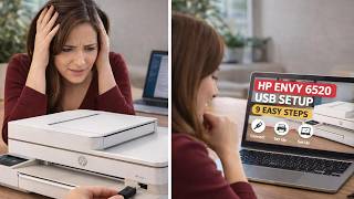 HP ENVY 6520 USB Setup Guide | 123 HP Printer Setup | HP Printer USB Setup |