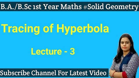 How To Trace Hyperbola ||Chapter 2nd #Tracing_of_conic #Solid_Geometry ||