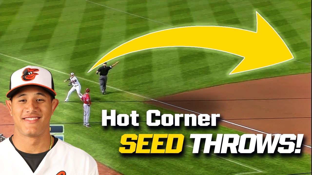 Perfect 3B throws that go longer and longer across the diamond!
