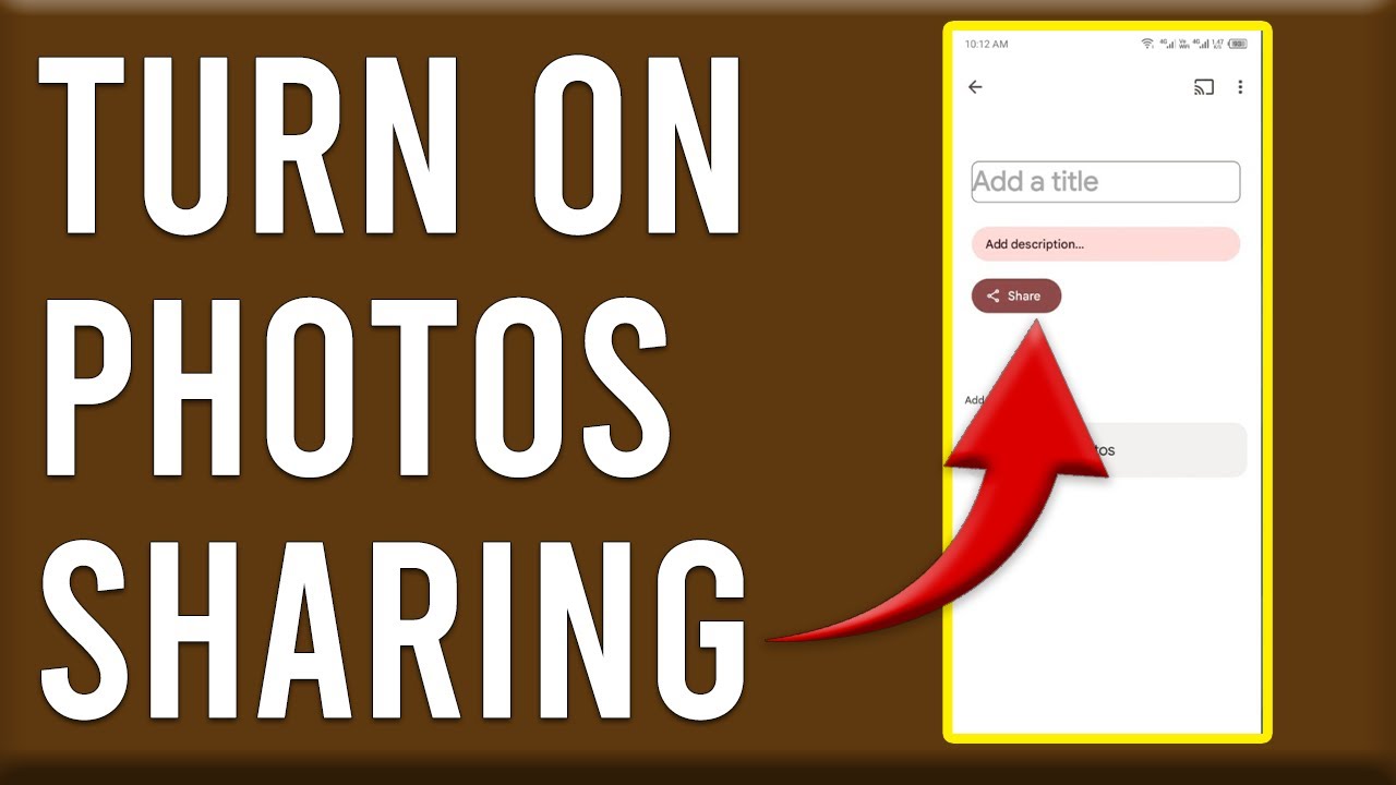 How To Turn On Google Photos Sharing (How To Set Up And Enable Google Photos Sharing)
