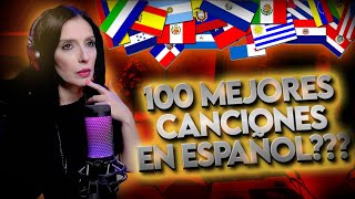 100 MEJORES CANCIONES EN ESPAÑOL? | CANTANTE  - REACCION & ANALISIS