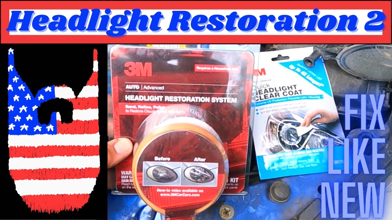 3M Headlight Restoration Kit - Polish your headlamps or lens with a drill -  UK