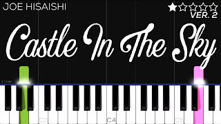 Joe Hisaishi - Laputa - Castle In The Sky Theme | EASY Piano Tutorial