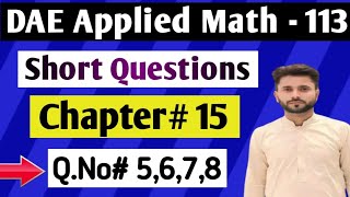 DAE Math 113 Chapter 15 | Mensuration of Solids || Short Questions 5–8 || Easy Method in Urdu.