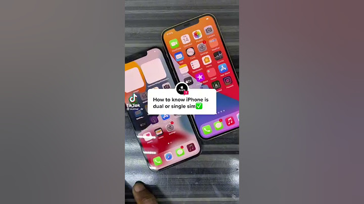 How to know iphone is dual sim or single sim