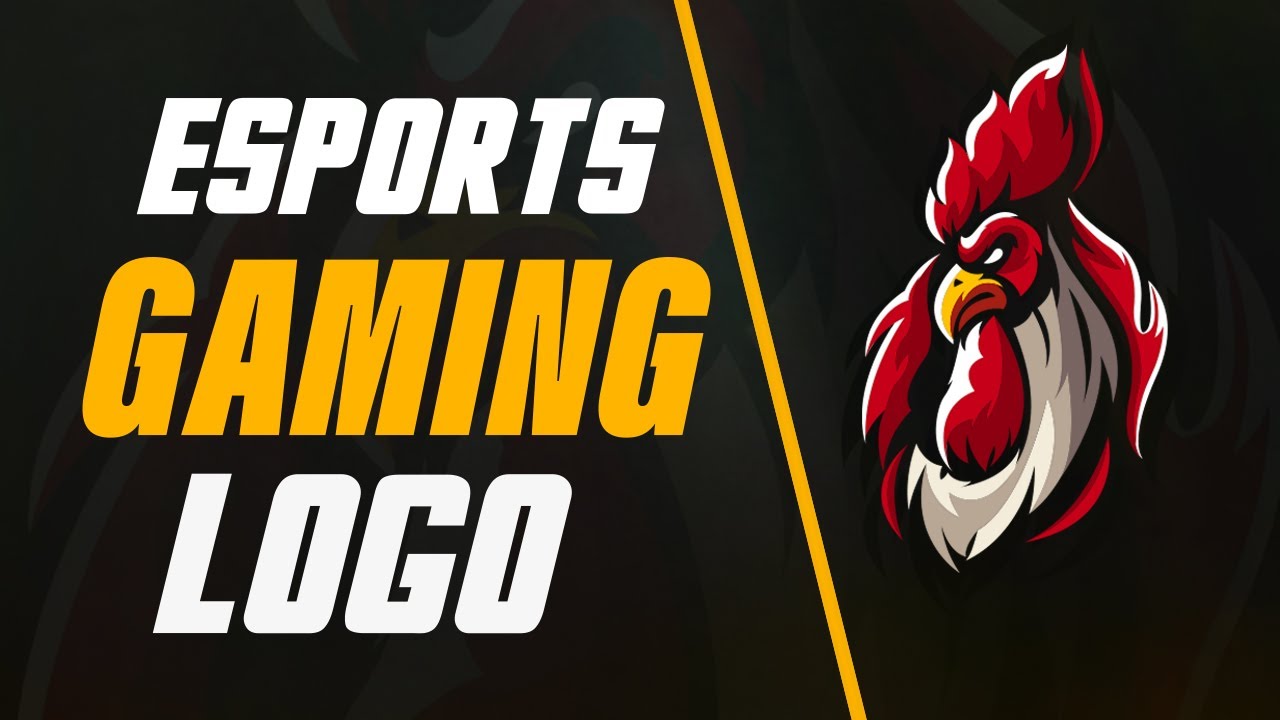 How to make gaming logo in Adobe Illustrator | Rooster Gaming Logo ...