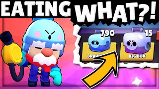 Eating WHAT?! Until I Unlock Gale! | Rare Brawler Unboxing Challenge