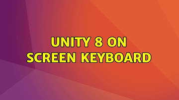 Ubuntu: Unity 8 On screen keyboard