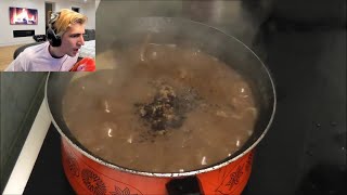 xQc reacts to Beef\/Alphabet Pasta Soup My Way | Kay's Cooking