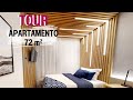 Tour Apartamento 72² pequeno pra você se apaixonar!