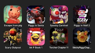 Piggy Escape From Pig, Piggy is Santa, Spooky Carnival, Piggy In Mall 2, Scary Outpost, Mr P Book 1 screenshot 4