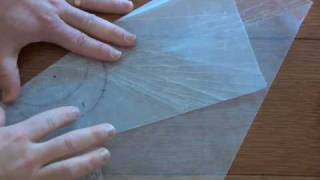 Conics - Making a Hyperbola with Wax Paper
