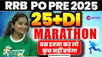 All Types RRB PO Prelims 2025 25 + Most Expected DI Sets | Data Interpretation By Minakshi Ma
