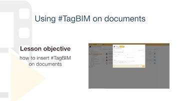 Tutorial usBIM.platform ONE - #TagBIM on documents - ACCA software