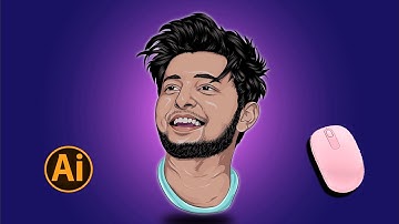 Mastering Vector Portraits in Adobe Illustrator | Mouse Edition #vectorportrait #speedart #vectorart