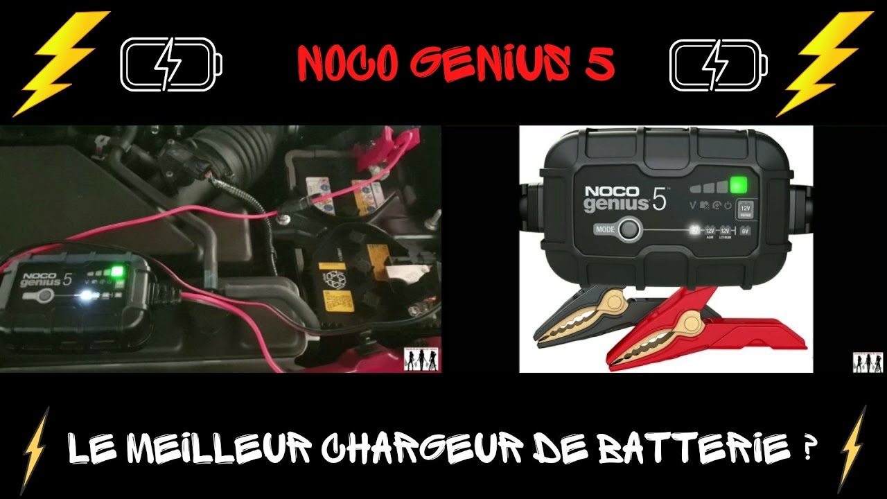 Chargeur de batterie voiture NOCO Genius 5. Automatique, intelligent,  indispensable. 