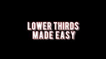 Lower Thirds Made Easy | Adobe After Effects Tutorial Tuesday