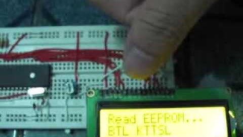 Giao tiếp I2C với EEPROM hiển thị lên LCD 16x2 - BTL KTTSL