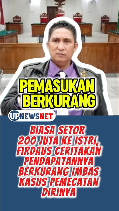 Firdaus: Usually Deposits 200 Million Rupiah to His Wife #firdausoiwobo #hotman #advocate #law