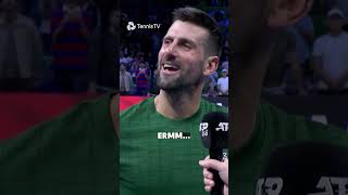 Djokovic Speaking Greek
