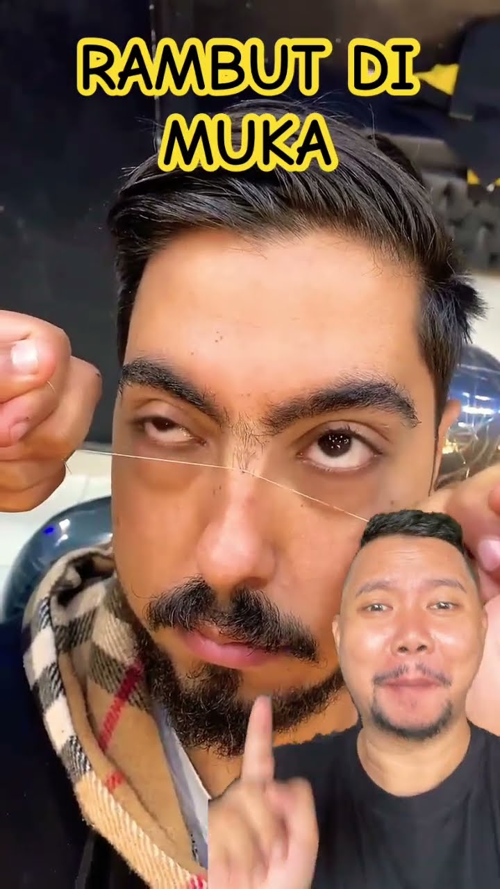 BERSIHKAN RAMBUT DIMUKA!!!?? #funny #shortvideo #fun #shortsfeed #shorts