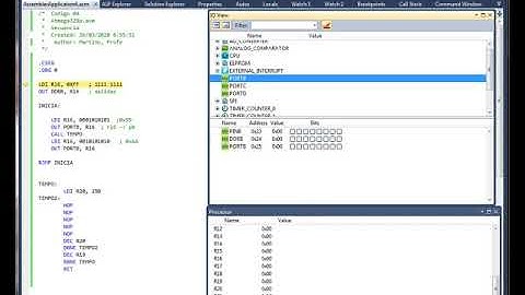 Secuencia en el puerto B del AVR Atmel 328 P
