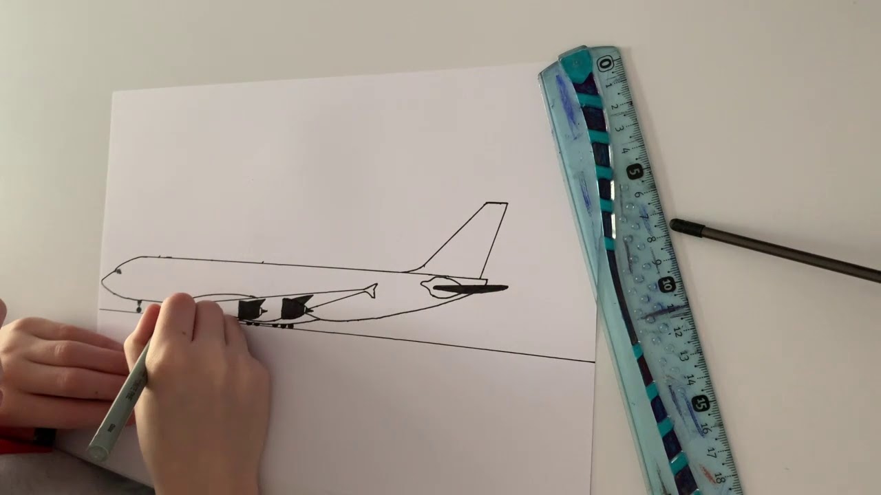 Dessin A380 KLM - YouTube