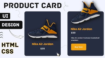 How to Create Product Card UI Design Using HTML and CSS
