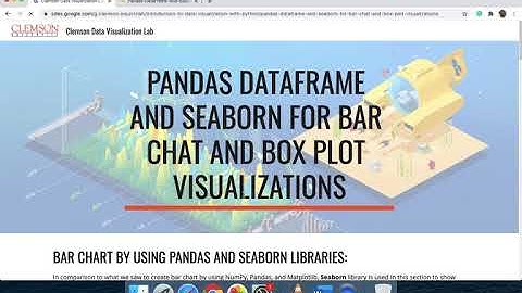 Working with pandas dataframes and seaborn visualization toolkit for easy data visualization