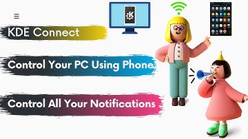 KDE Connect | Control Your PC Using Using Phone | Get All Notifications of Phone On PC [A-Z]