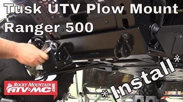 How To Install a Tusk SubZero UTV Snow Plow Mount on a Polaris Ranger 500