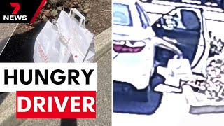 Adelaide Uber Eats driver caught stealing customer's order | 7NEWS