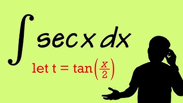 integral of sec(x) but with Weierstrass substitution