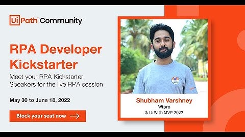 RPA Developer Kickstarter Day 7: Email Automation with Shubham Varshney
