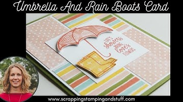 #75 Umbrella and Rain Boots Stampin