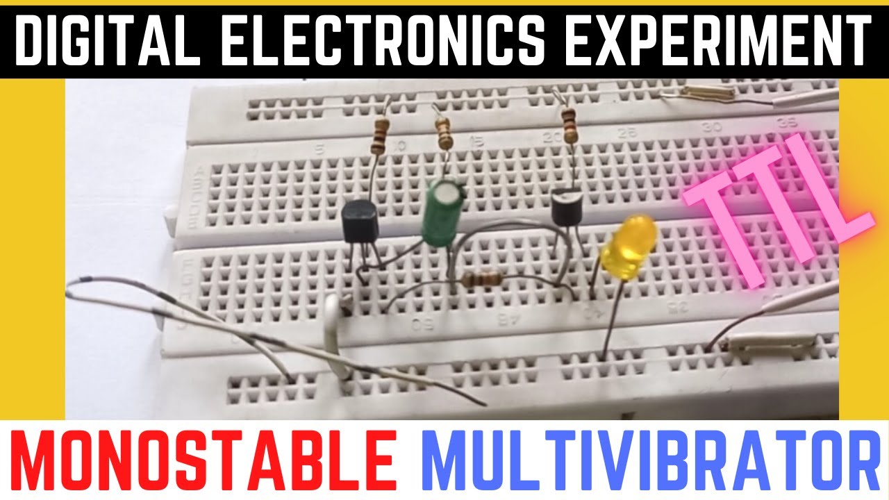 Monostable Multivibrator Using Transistors How To Build A Monostable