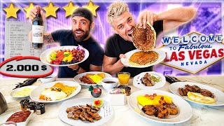 DESAYUNANDO en la HABITACIÓN del HOTEL MÁS CARO de LAS VEGAS *EL DESAYUNO MÁS CARO DE MI VIDA* 💲