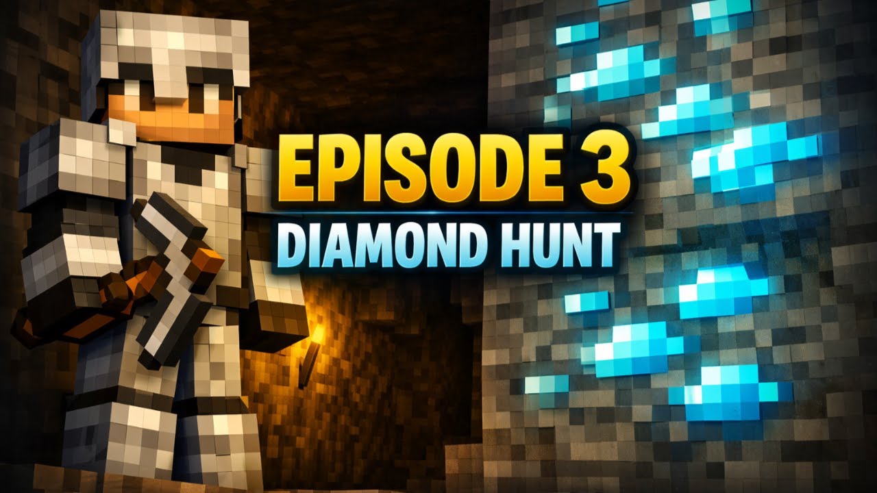 Minecraft Survival Episode 3 – The Diamond Hunt Begins! - YouTube