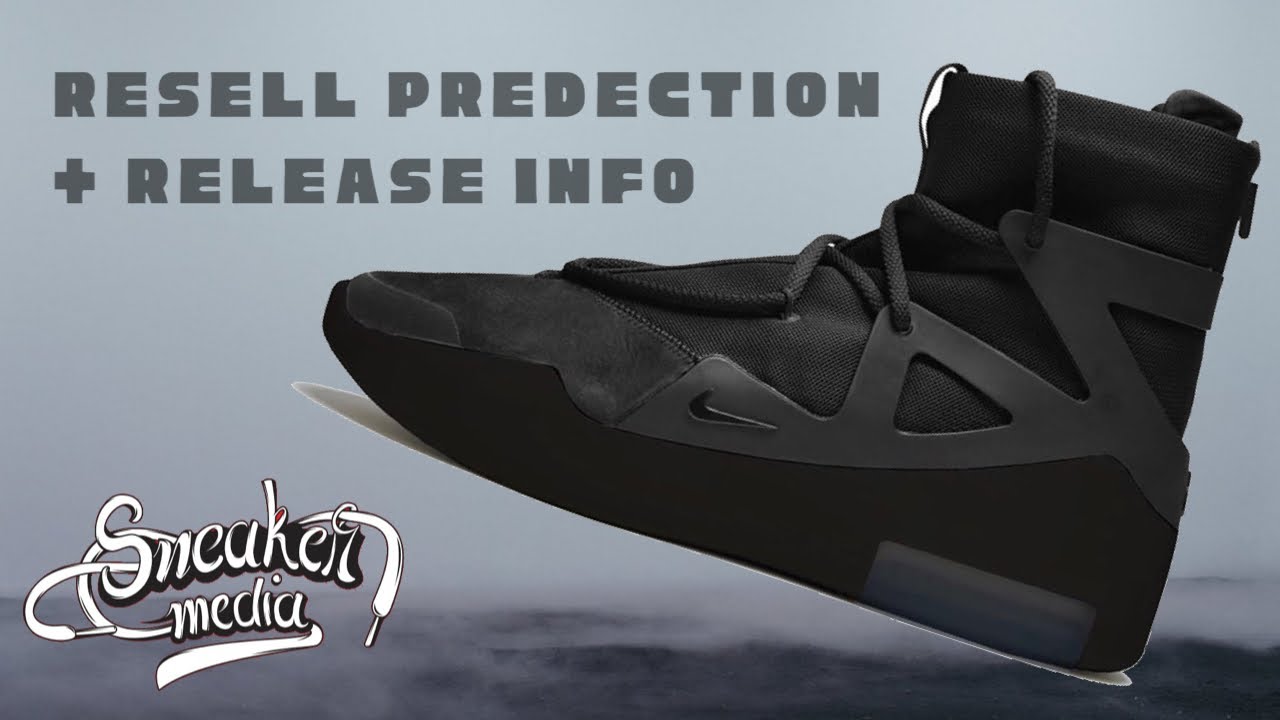 air fear of god 1 triple black resell price