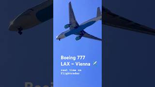 Boeing 777 LAX → Vienna над нами ✈️