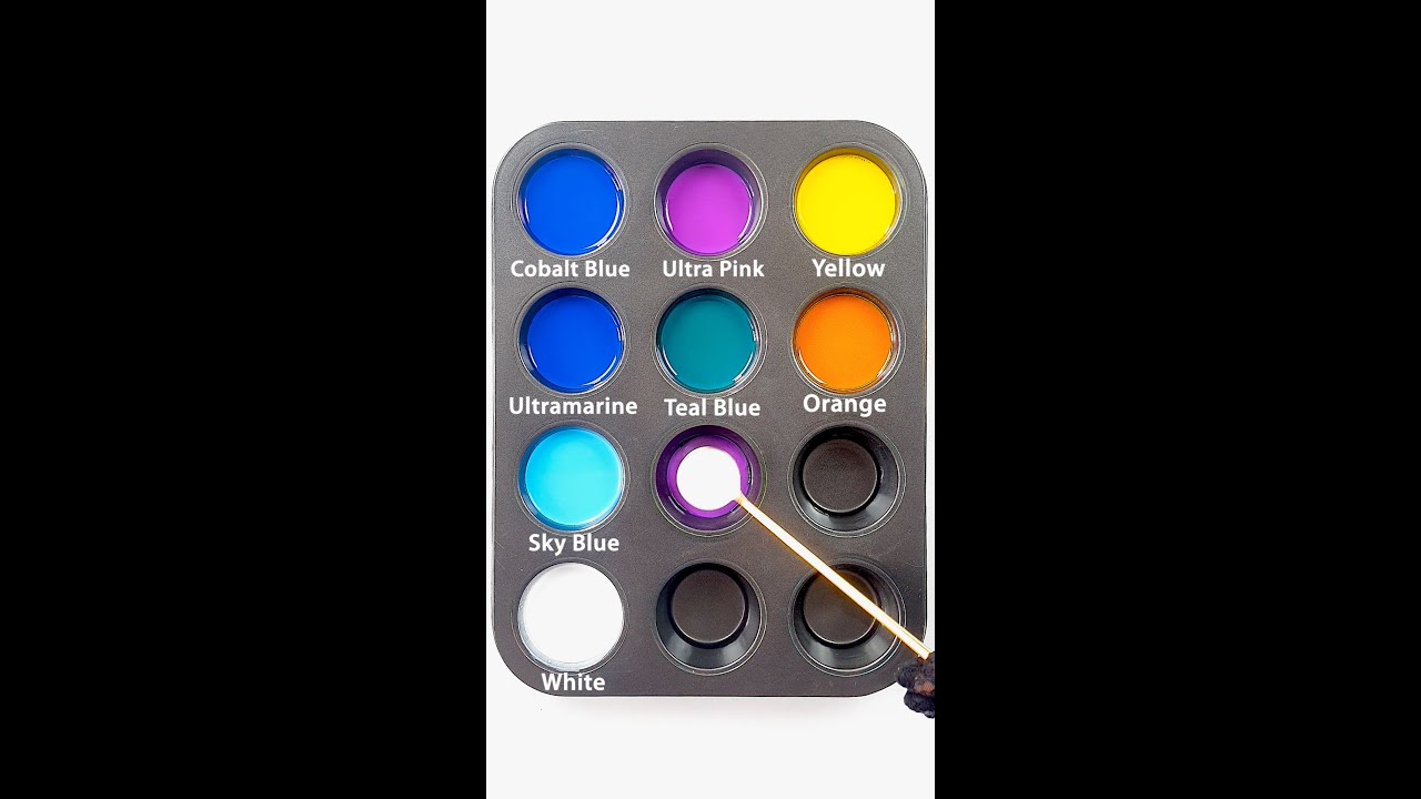 Увлекательное волшебство смешивания цветов: 4 краски, 8 прекрасных цветов! 