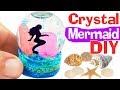 HOW TO MAKE MINIATURE CRYSTAL MERMAID DIY Craft Resin polymer clay tutorial 5-minute crafts