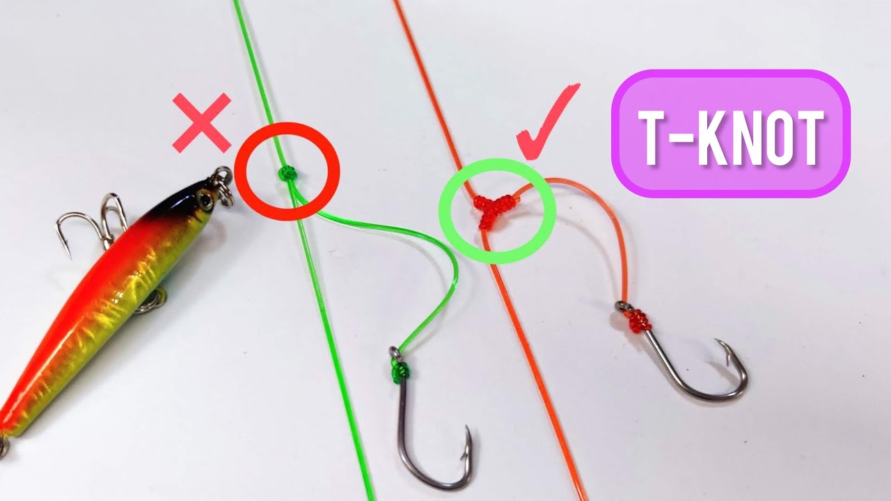 T-Knot Fishing / No More Tangled Rigs With This Knot ( T-Knot Tutorial ) 