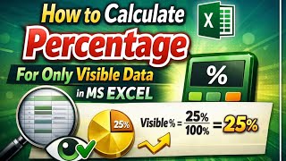 How to Calculate Percentage for only visible Data in Ms Excel