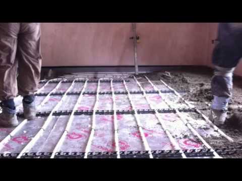 How To Lay Traditional Floor Screed Youtube