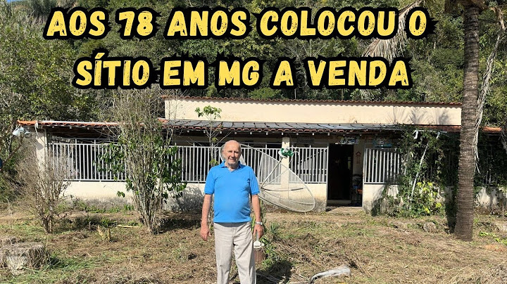 Mr. Tião is selling his closed-door farm with plenty of water and documentation