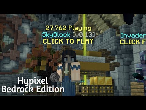 so this is Hypixel Skyblock on bedrock edition...