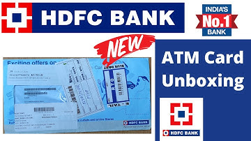 HDFC Bank debit card unboxing | HDFC Bank Online Saving Account ATM Card Unboxing | HDFC BANK😀