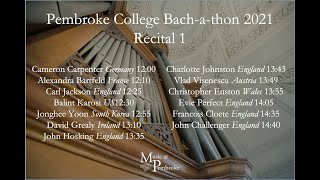 Bach-a-thon 2021: Recital 1