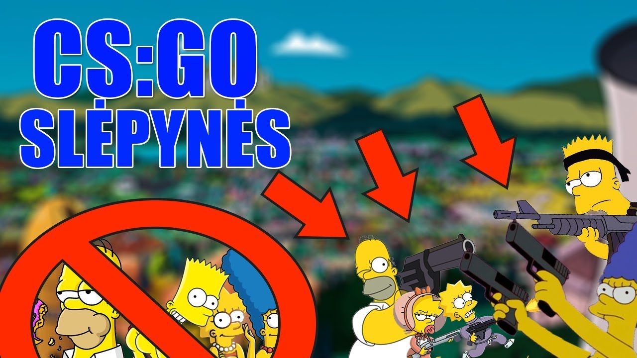 SLĖPYNĖS SIMPSONŲ MIESTE! *CS:GO*